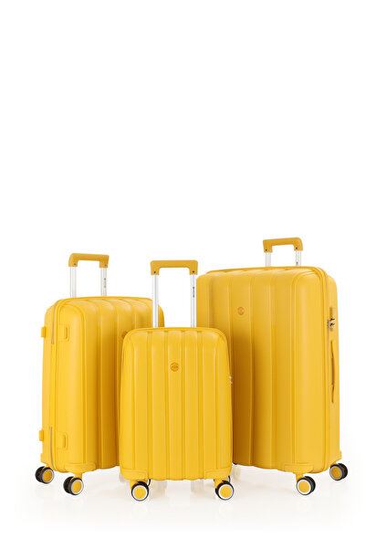 MÇS Mçs Üçlü Polipropilen Valiz Seti V305