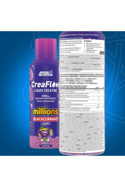 applied nutrition Creaflow Liquid Creatine, Black Currant, 500 ML, Support Muscle Growth