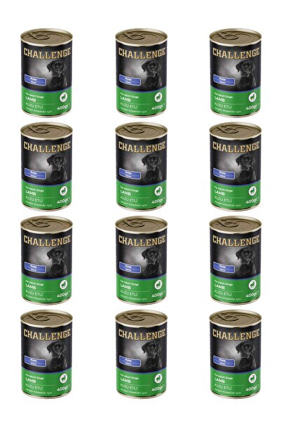 Challenge Pate Kuzu Etli Yetişkin Köpek Konservesi 400 gr x 12 Adet