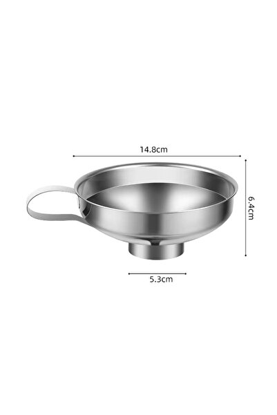 Choice L-size Stainless Steel Wide Mouth Funnel Canning Funnel Cup Jam Salad Dressing Hopper Filter For Jar