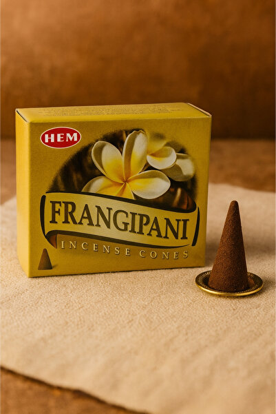 Genel Markalar Hem Plumeria Çiçeği Kokulu 10 Konik Tütsü Frangipani Incense C...