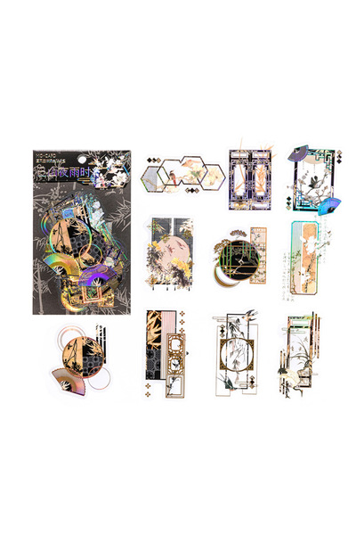 Choice S20716-3 Mr.Paper 20 ورقة/عبوة من ملصقات PET - مادة الكولاج على الطراز...