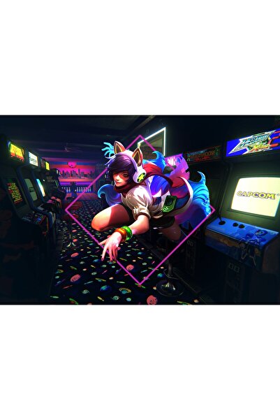 Zumzeria Tablou Canvas League Of Legends Arcade Ahri, 80x50cm, Zumzeria ®