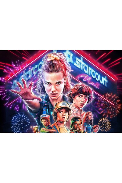 Zumzeria Tablou Canvas Stranger Things Season 3 2019, 80x50cm, tablou1368, Zu...
