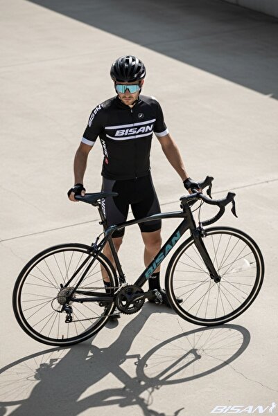 Bisan RX-9500 105 Yol Bisikleti 54 Cm Alüminyum Kadro 700C Shimano 2x11 Vites - Parlak Siyah Mor Yeşil