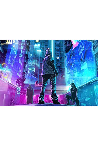 Zumzeria Tablou Canvas Cybernight Watchers, 80x50cm, tablou928, ®