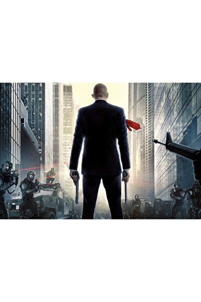 Zumzeria Pictură pe pânză Hitman Agent 47, 80x50cm,