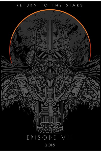 Zumzeria Πίνακας σε καμβά Star Wars Επεισόδιο VII, 80x50εκ.,