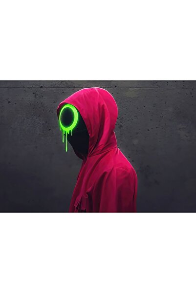 Zumzeria Pictură pe pânză Joc de Calamari Cerc, 80x50cm, tableou1625,