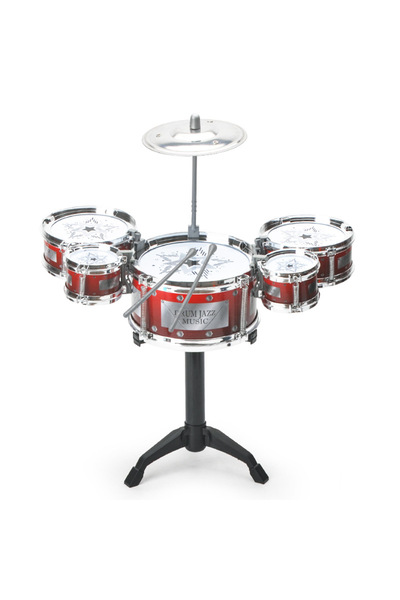 Choice مجموعة طبول حمراء للأطفال المبتدئين ألعاب الأطفال طبول الجاز الديناميك...