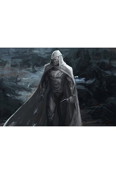Zumzeria Tablou Canvas Moon Knight Concept Artwork, 80x50cm, tablou1316,