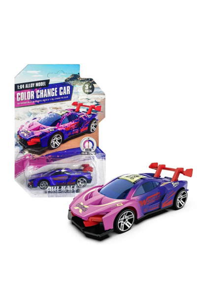 Choice سيارة سباق سحرية متغيرة الألوان بمقياس 1:64، حساسة لدرجة الحرارة، سيار...
