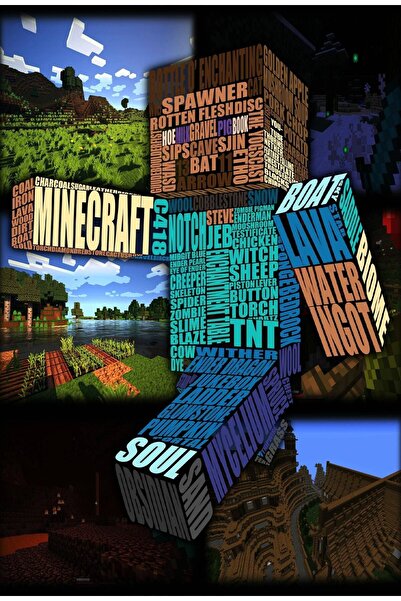Zumzeria Pictură pe pânză Minecraft Steve, 80x50cm, tableau409,