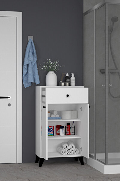 MOBİLİQUE Efsun 2 Kapaklı 1 Çekmeceli Banyo Dolabı