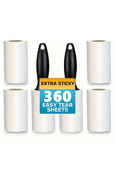 Choice 2 handles 6 paper Ultra Sticky Lint Roller for Eliminating Pet Fur-Ideal for Furniture,Clothing &Car