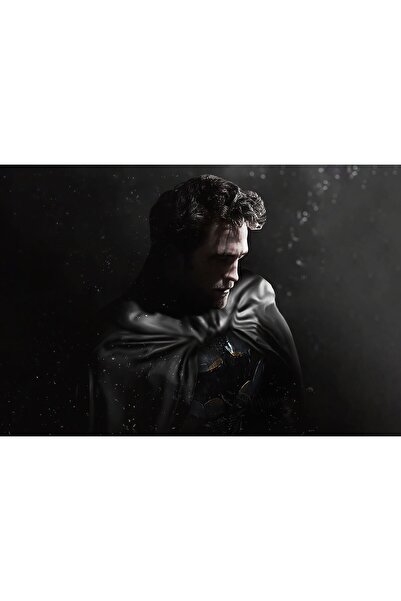 Zumzeria Tablou Canvas The Batman Robert Pattinson Mask Off, 80x50cm, tablou1...
