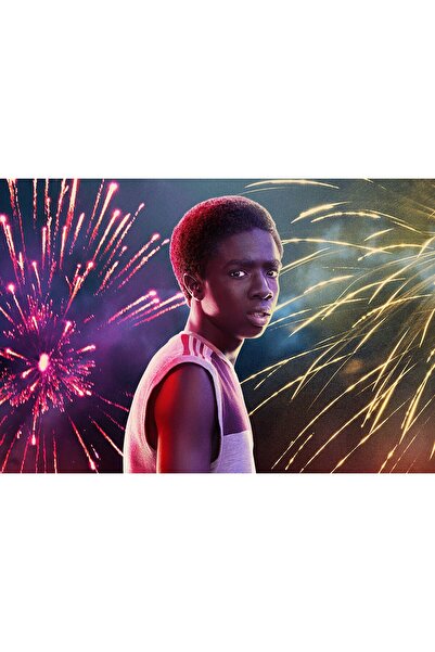 Zumzeria Tablou Canvas Lucas In Stranger Things Sezonul 3 2019, 80x50cm, tablou1389, Zumzeria ®