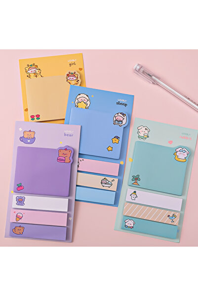 Choice 4 Pieces Mixed Kawaii Cute Animals Paper Sticky Notes Creative Notepad Memo Pads Office School Stati