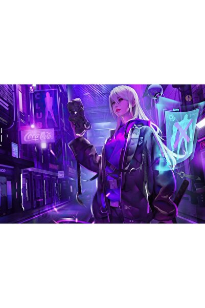 OEM Poster Scifi Cyberpunk Neon Art, 61x90cm, poster2132, Zumzeria ®