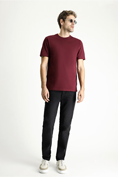 Kiğılı Μπλουζάκι μονό βαμβακερό ζέρσεϋ - Crew Neck Regular Fit T-shirt