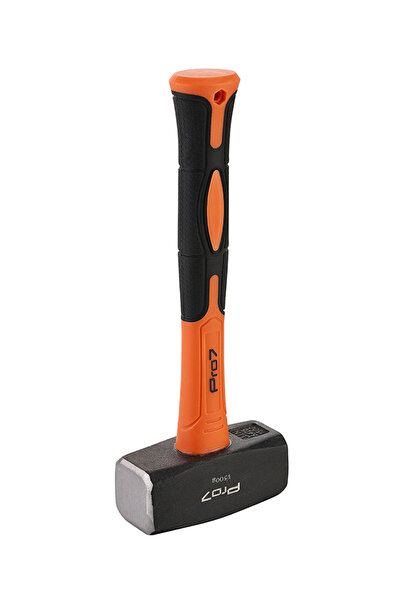 Lawazim Pro7 Sledge Hammer 1500g Fiber Handle Compact Hammer for Construction and DIY