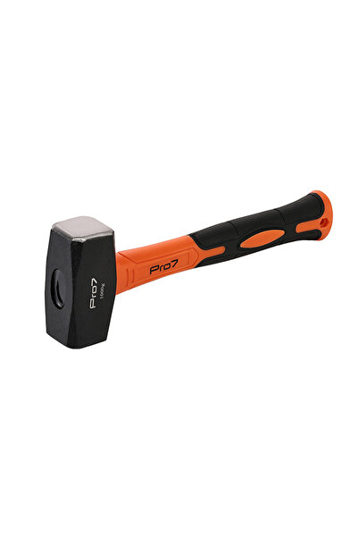 Lawazim Pro7 Sledge Hammer 1000g Fiber Handle Compact Hammer for Construction and DIY