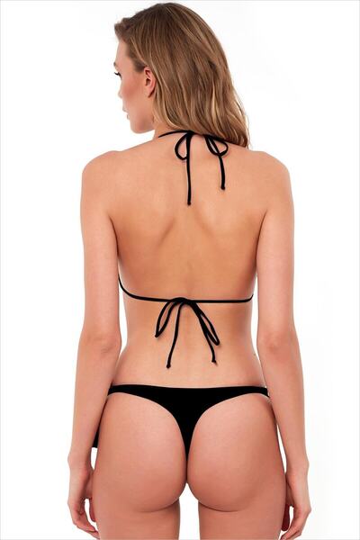 AYYILDIZ 3434 Set de bikini cu șir negru