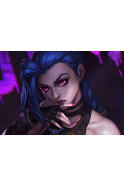 OEM Αφίσα Arcane Jinx Lol, 61x90εκ., poster2398, Zumzeria