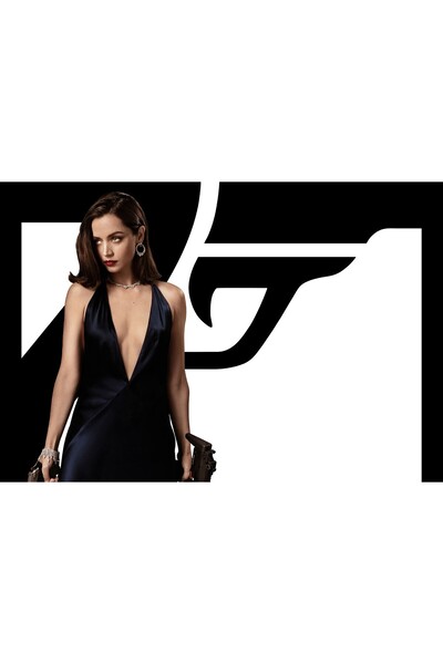 Zumzeria Tablou Canvas Ana De Armas As Paloma In No Time To Die, 80x50cm, tab...