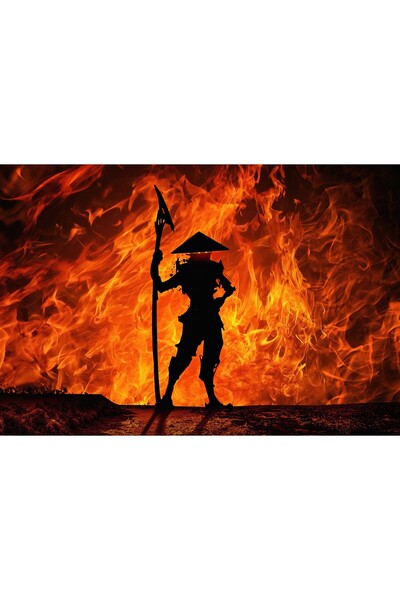 Zumzeria Πίνακας σε καμβά κοντά στη φωτιά, 80x50εκ., tableau1524,