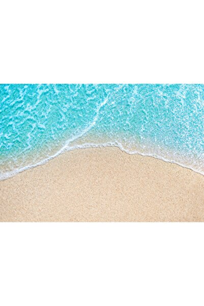 Zumzeria Tablou Canvas Perfect Blue Wave On Sandy Beach, 80x50cm, tabloucanvas175, Zumzeria ®