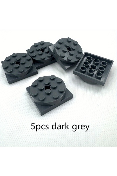 Choice 5 sets 6Pcs/3Sets MOC Scene Building Blocks Compatible Small Particles 4X4 Round Plate Building Bloc