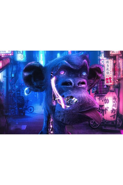 Zumzeria Pictură pe pânză Bored Ape Yacht Club Sci-Fi, 80x50cm, tableau1007,