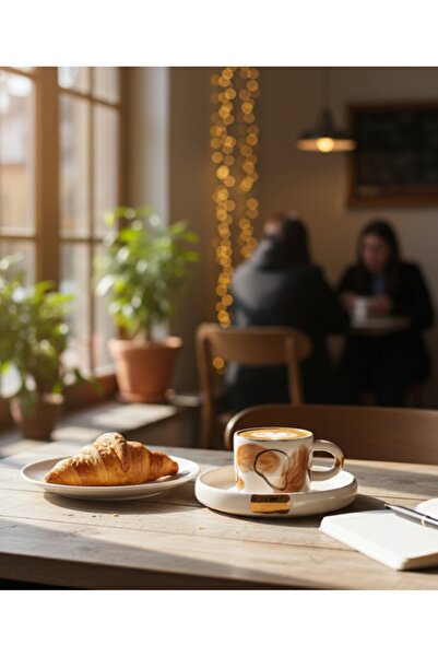 TREND Leo-loepar Fincan, 24k Altın Dekorlu Fincan