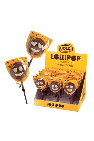 Bolçi Sütlü Lolipop Çikolata 24g 24 adet