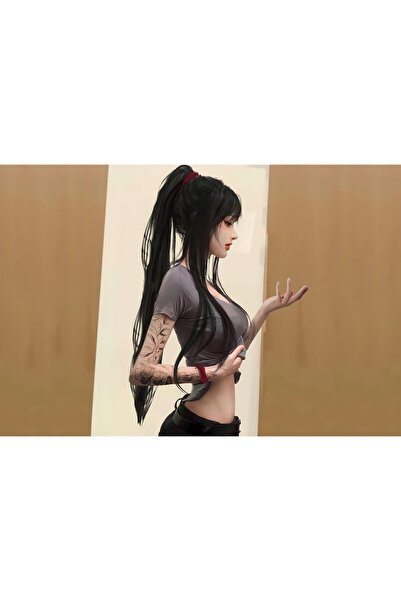 OEM Poster Cgi Fată Fantastică cu Păr Lung, 61x90cm, poster2052, Zumzeria