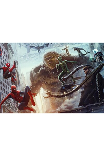 Zumzeria Tablou pe pânză Spiderman Showdown, 80x50cm, tableou656,