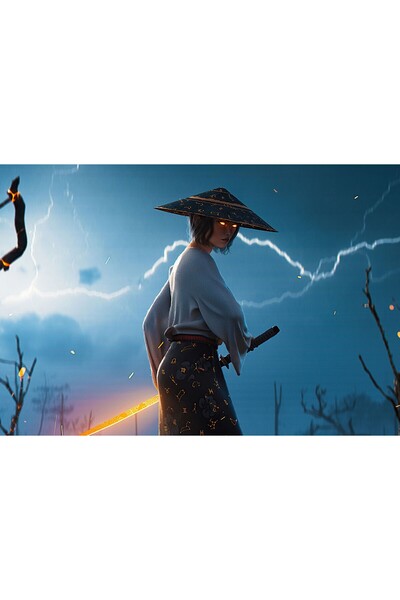 Zumzeria Tablou Canvas Katana Girl, 80x50cm, tablou1522, ®