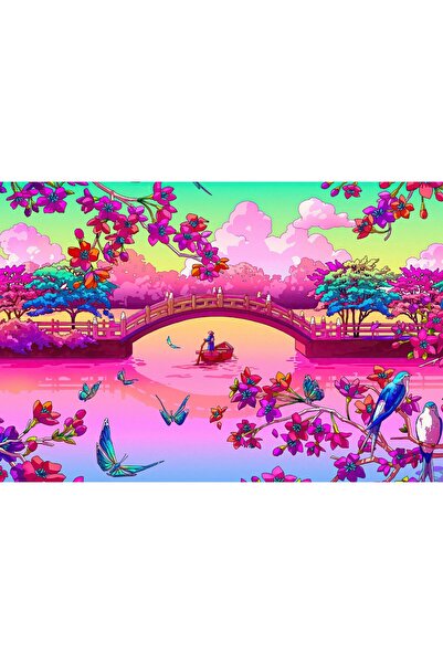 OEM Poster japonez Bridge Fisherman, 61x90cm, poster2167, Zumzeria ®