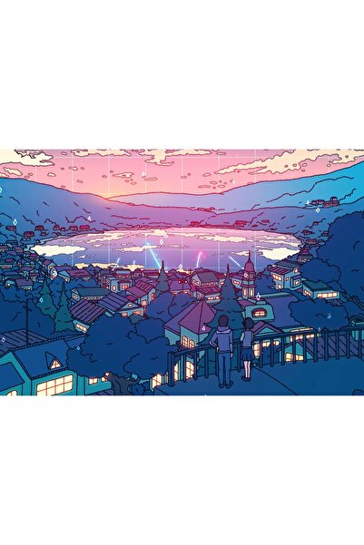 Zumzeria Tablou Canvas You Ane Me In Meteor Shower, 80x50cm, tablou1636, ®