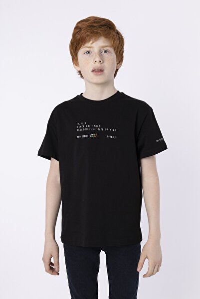 Black One 100% бавовняна тканина супрем, чоловіча дитяча футболка з інжекційн...