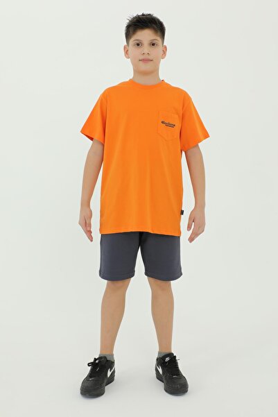 Black One Велосипедний комір з принтом, футболка та шорти, комплект з двох пр...