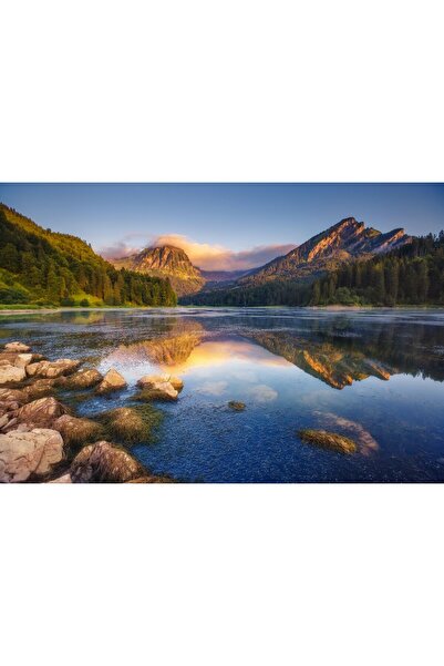 Zumzeria Картина на платно "Илюстрация на Вълшебната планина", 80x50см, карти...