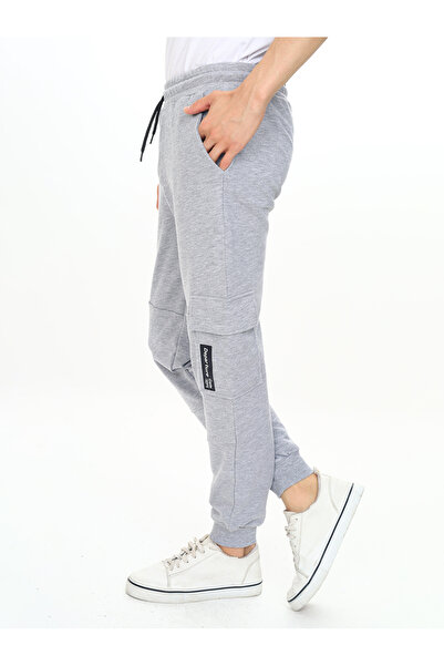 Denokids Boy's Gray Melange Pocket Sweatpants