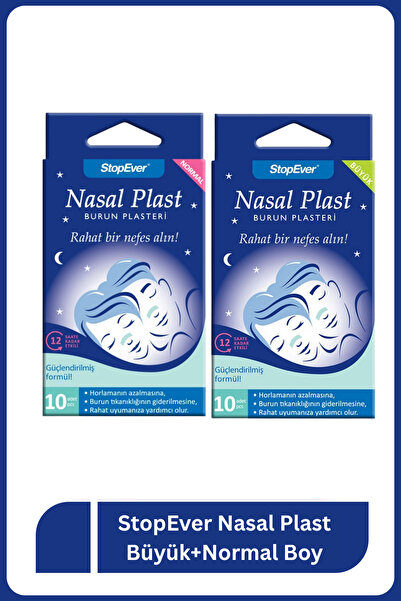 StopEver Nasal Plasteri Normal & Büyük Boy Ikili Paket