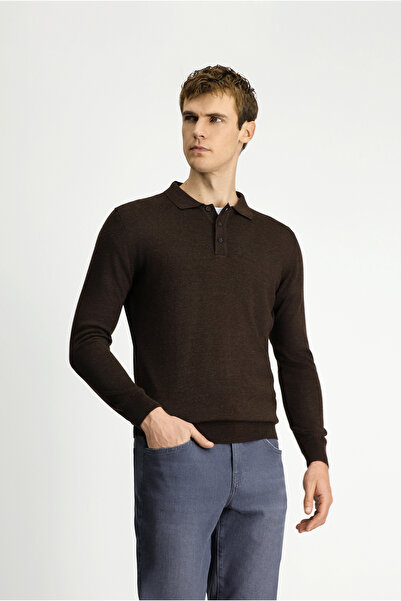 Kiğılı Polo Neck Regular Fit Wool Knitwear Sweater
