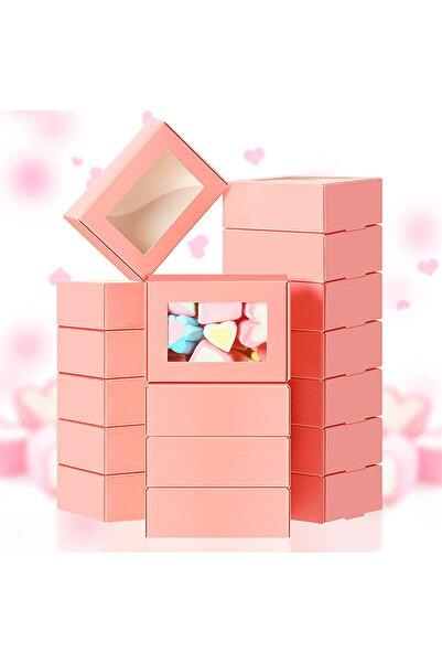 Choice6 ١٠ قطع، ٨٫٥×٦×٣ سم، علبة تغليف هدايا صغيرة وردية اللون، ١٠/٣٠/٥٠ قطعة...