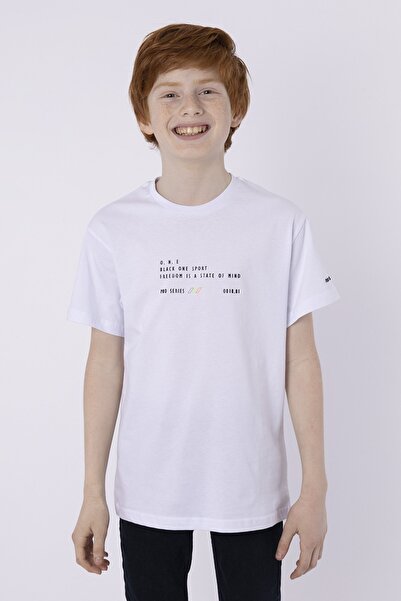 Black One 100% бавовняна тканина супрем, чоловіча дитяча футболка з інжекційн...