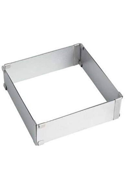 pasta cumhuriyeti Metal Kare Ayarlanabilir Kelepçeli Pasta Pandispanya Kek Ka...