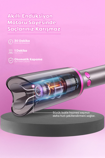 wimi Otomatik Dönen Şekillendirici Saç Maşası